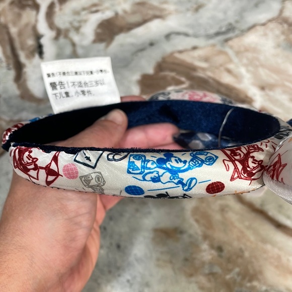 Disney Vacation Club DVC Logo Minnie Ears Buffalo Check Bow Headband 2021 NEW - Picture 8 of 9